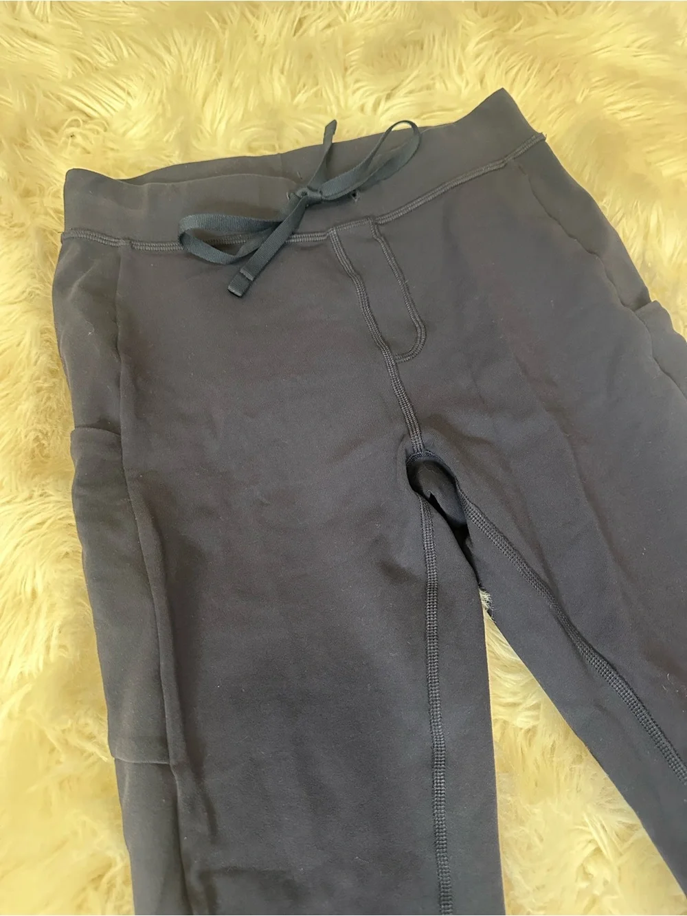 ALO Yoga Navy Drawstring Slim Leggings